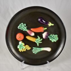 A. Martin Vallauris Trompe l'Oeil Vegetable Wall Plaque